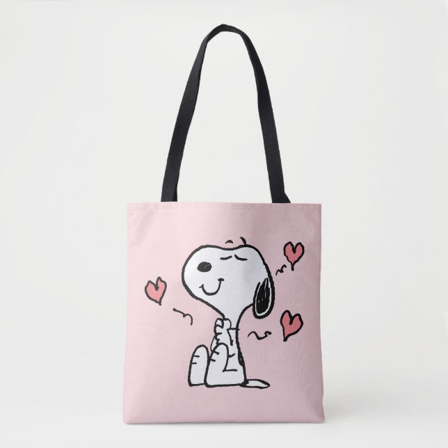 Peanuts | Snoopy Hearts Tote Bag (Front)