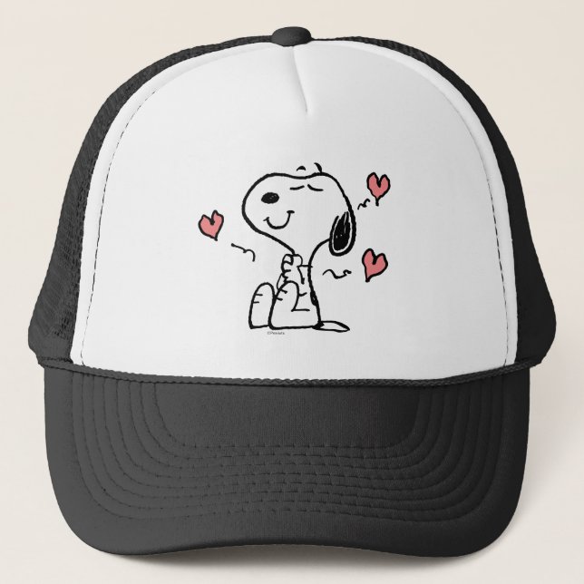 Peanuts | Snoopy Hearts Trucker Hat (Front)