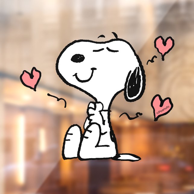 Peanuts | Snoopy Hearts Window Cling (Sheet 2)