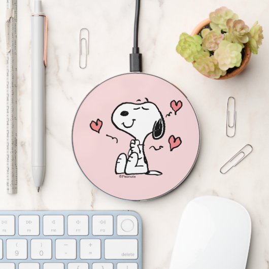 Peanuts | Snoopy Hearts Wireless Charger (Desk)