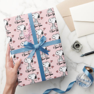 Peanuts | Snoopy Hearts Wrapping Paper