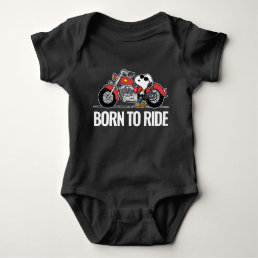 Peanuts | Snoopy &amp; His Motorcycle Baby Bodysuit