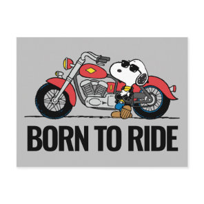Peanuts | Snoopy & His Motorcycle Postcard