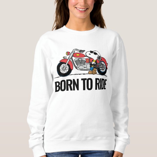 Peanuts | Snoopy & His Motorcycle Sweatshirt (Front)