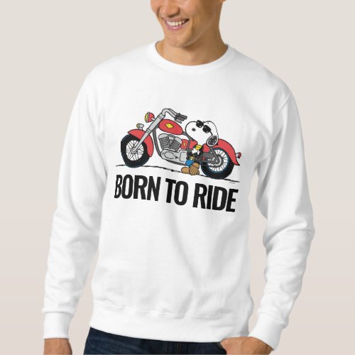 Peanuts  Snoopy  His Motorcycle Sweatshirt