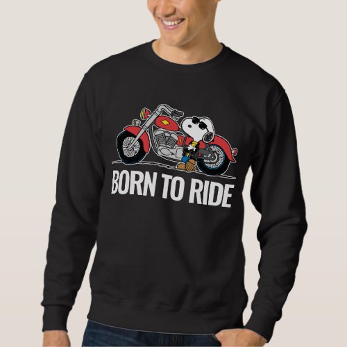 Peanuts  Snoopy  His Motorcycle Sweatshirt