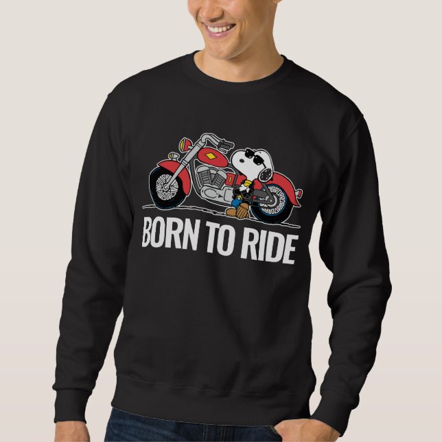 Peanuts | Snoopy & His Motorcycle Sweatshirt (Front)