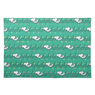 Peanuts Snoopy Ho Ho Ho Christmas Pattern Cloth Placemat