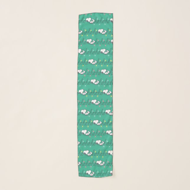 Peanuts | Snoopy Ho Ho Ho Christmas Pattern Scarf (Front)