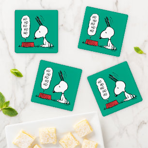 Peanuts Snoopy Ho Ho Ho Food Dish Coaster Set