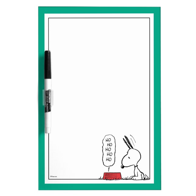 Peanuts | Snoopy Ho Ho Ho Food Dish Dry Erase Board (Front)