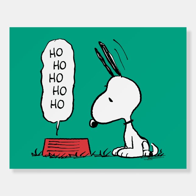 Peanuts | Snoopy Ho Ho Ho Food Dish Foam Board (Front)