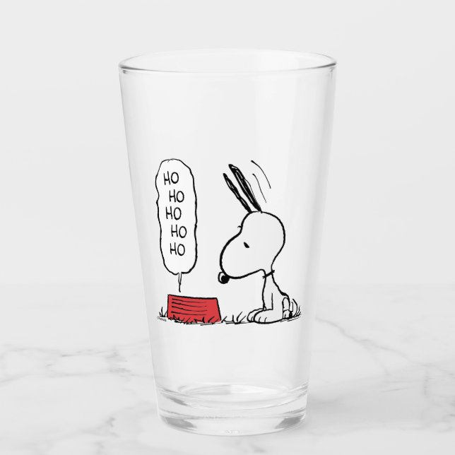 Peanuts | Snoopy Ho Ho Ho Food Dish Glass (Front)
