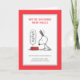 Peanuts   Snoopy Ho Ho Ho Food Dish Holiday Card