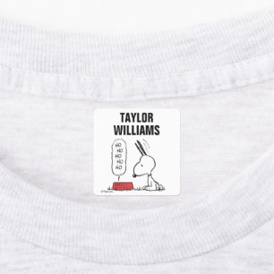 Peanuts Snoopy Ho Ho Ho Food Dish Kids' Labels