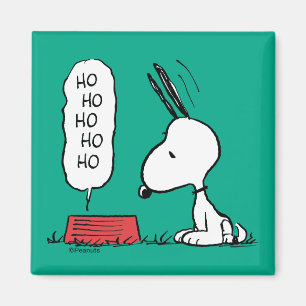 Peanuts Snoopy Ho Ho Ho Food Dish Magnet