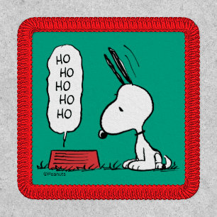 Peanuts Snoopy Ho Ho Ho Food Dish Patch