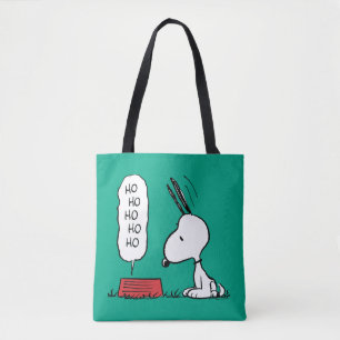 Peanuts Snoopy Ho Ho Ho Food Dish Tote Bag