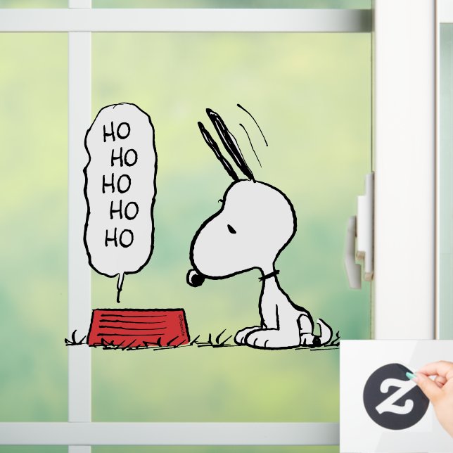 Peanuts | Snoopy Ho Ho Ho Food Dish Window Cling (Home)