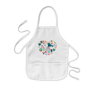 Peanuts Snoopy Holiday Happiness Heart Kids' Apron