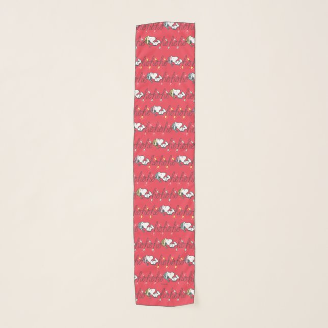 Peanuts | Snoopy Holiday Ho Ho Ho Holiday Pattern Scarf (Front)
