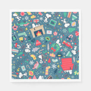 Peanuts Snoopy Holiday Pattern Napkins