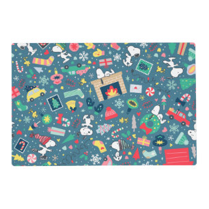 Peanuts Snoopy Holiday Pattern Placemat