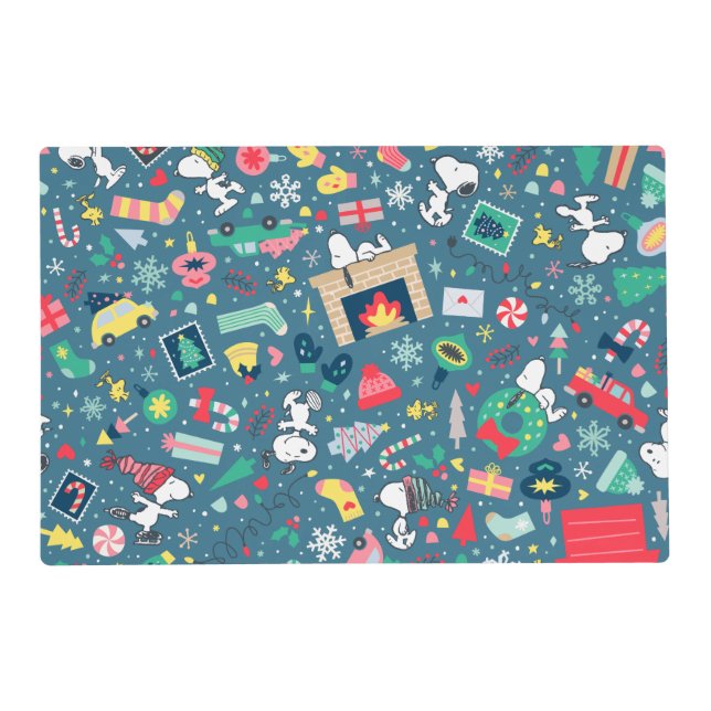 Peanuts | Snoopy Holiday Pattern Placemat (Front)