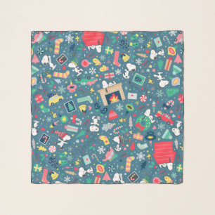 Peanuts Snoopy Holiday Pattern Scarf