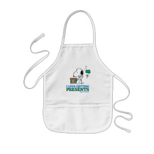 Peanuts   Snoopy I Love Getting Presents Kids' Apron