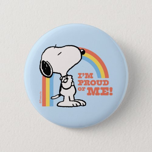 Peanuts  Snoopy Im Proud of Me Button