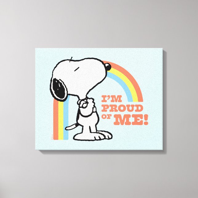 Peanuts | Snoopy I'm Proud of Me Canvas Print (Front)