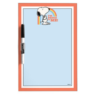Peanuts   Snoopy I'm Proud of Me Dry Erase Board