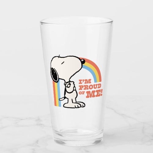 Peanuts  Snoopy Im Proud of Me Glass