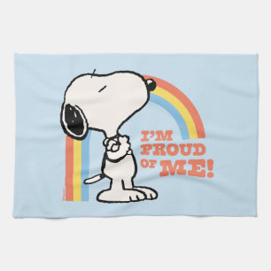 Peanuts Snoopy I'm Proud of Me Kitchen Towel