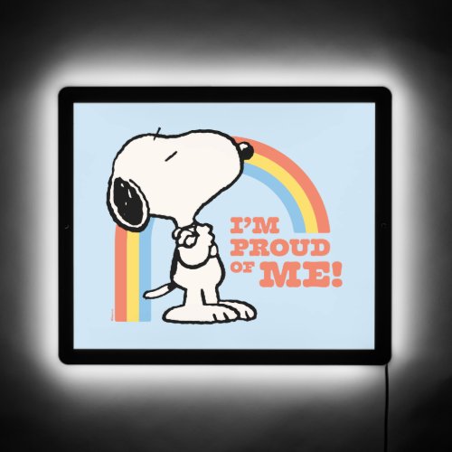 Peanuts  Snoopy Im Proud of Me LED Sign