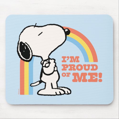 Peanuts  Snoopy Im Proud of Me Mouse Pad