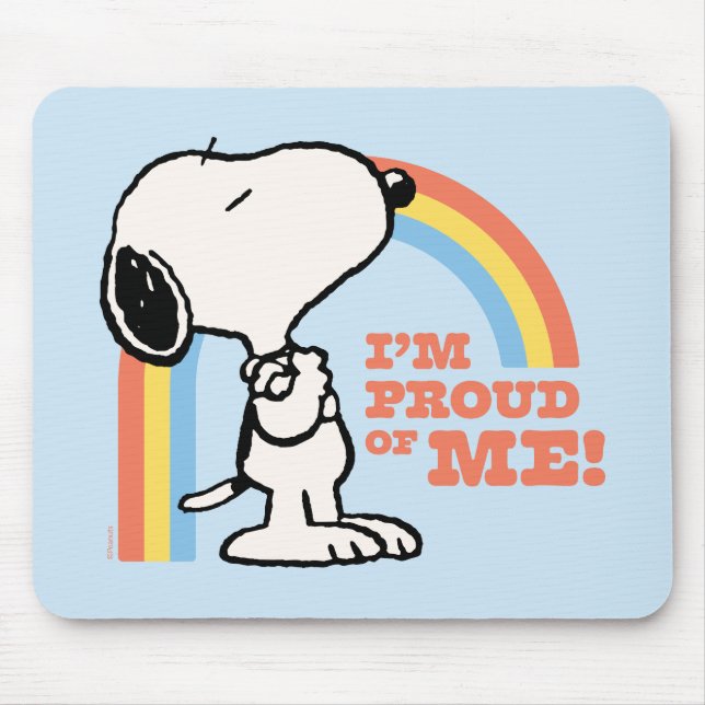 Peanuts | Snoopy I'm Proud of Me Mouse Pad (Front)