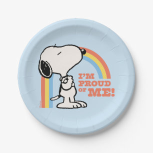 Peanuts   Snoopy I'm Proud of Me Paper Plates