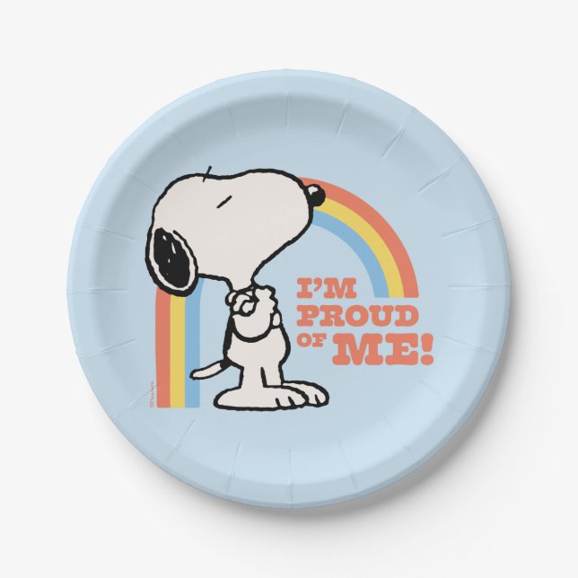 Peanuts | Snoopy I'm Proud of Me Paper Plates (Front)
