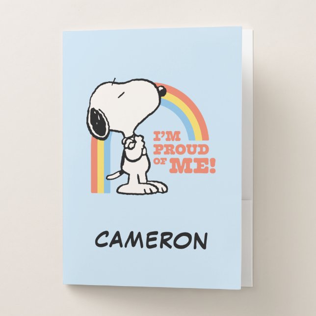 Peanuts | Snoopy I'm Proud of Me Pocket Folder (Front)