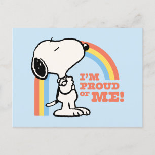Peanuts Snoopy I'm Proud of Me Postcard