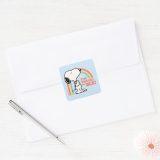 Peanuts | Snoopy I'm Proud of Me Square Sticker