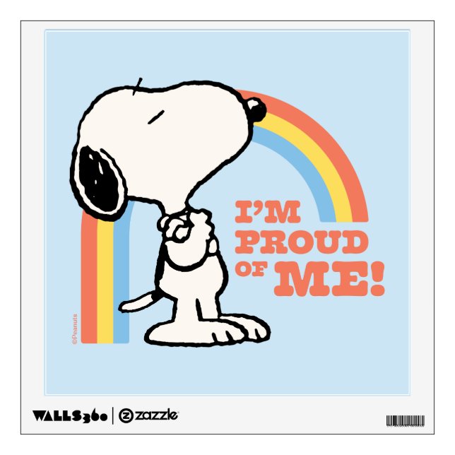 Peanuts | Snoopy I'm Proud of Me Wall Decal (Front)