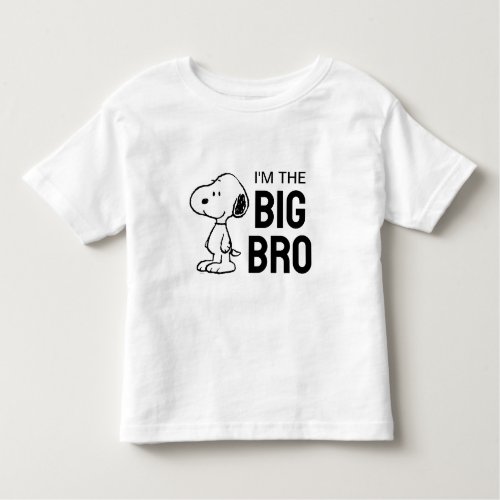 Peanuts Snoopy  Im the Big Brother Toddler T_shirt