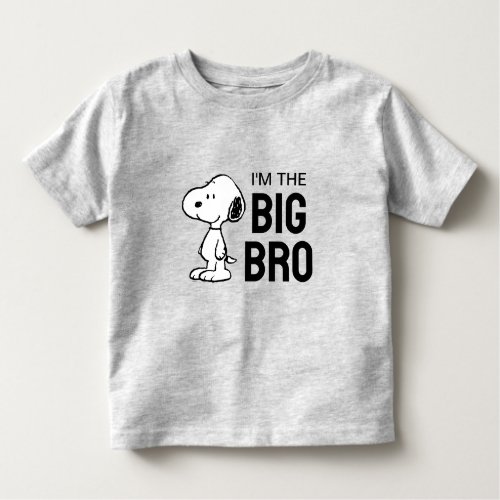 Peanuts Snoopy  Im the Big Brother Toddler T_shirt