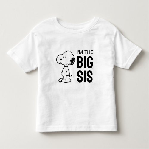 Peanuts Snoopy  Im the Big Sister Toddler T_shirt