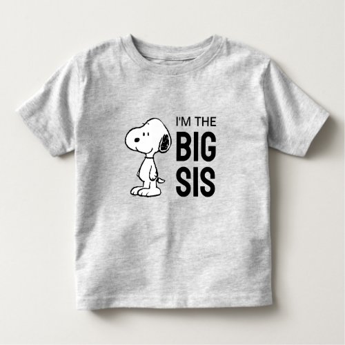 Peanuts Snoopy  Im the Big Sister Toddler T_shirt