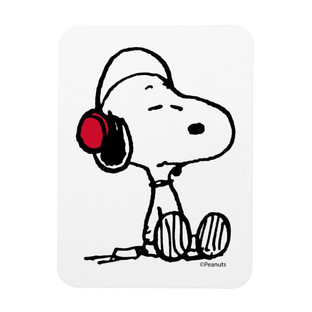 Peanuts | Snoopy in Headsets Magnet (Vertical)