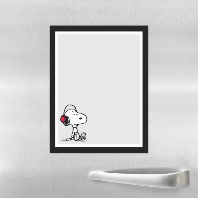 Peanuts | Snoopy in Headsets Magnetic Dry Erase Sheet (In Situ)